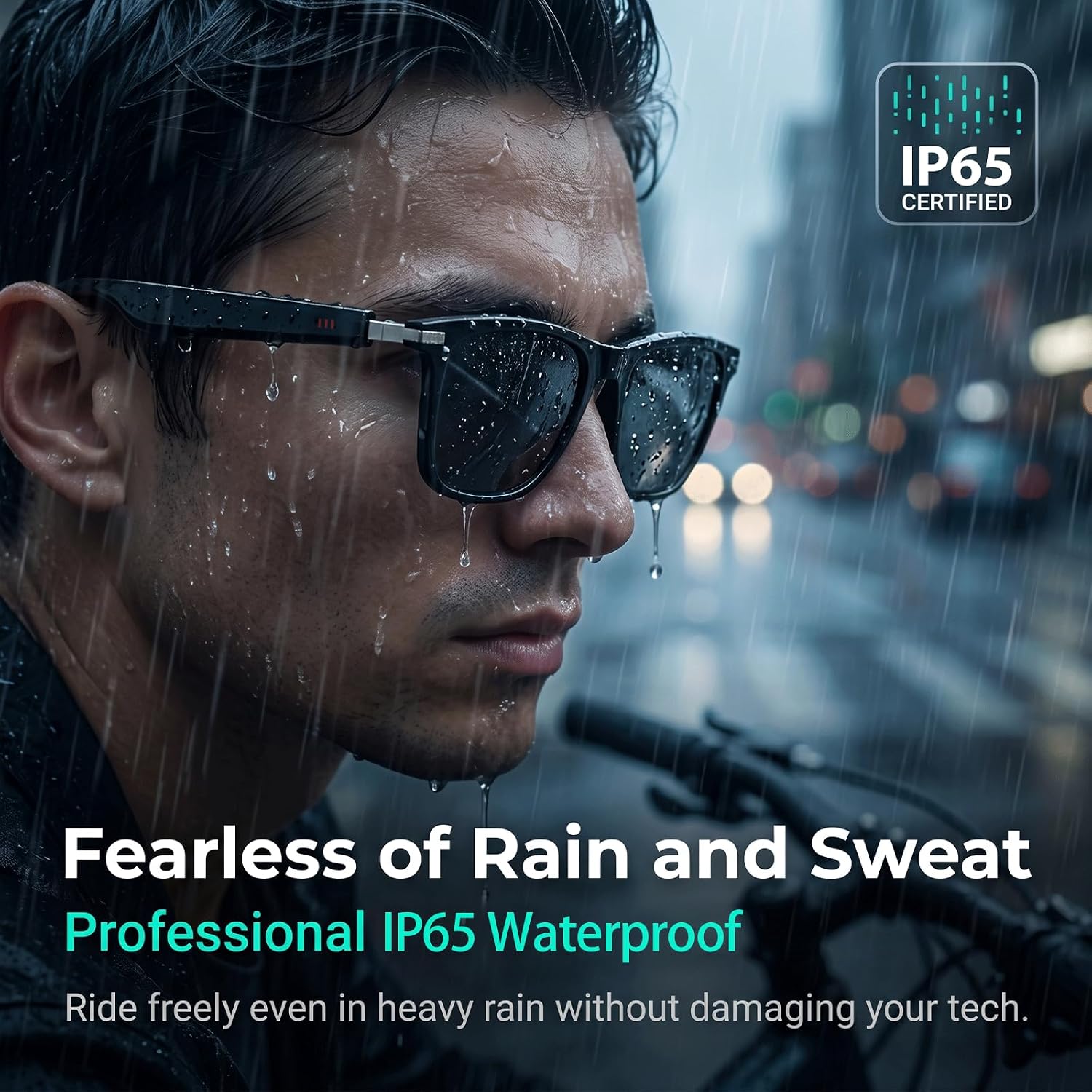 XUV Smart Glasses for Men, IP65 Waterproof Al Translator Glasses with Lightweight Open, Real-Time Translation, Recording Glasses for Travel, Sports, Outdoor and Hands-Free Daily Use - Image 4